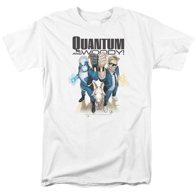 Quantum And Woody Quantum And Woody Mens T Shirt White Retro Pop Classics