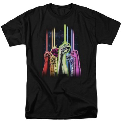 Green Lantern Rainbow Corps Mens T Shirt Black Retro Pop Classics