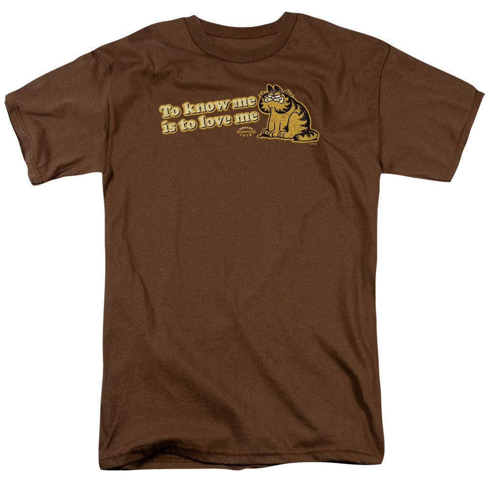 Garfield to Know Me is to Love Me Mens T Shirt Coffee Retro Pop Classics