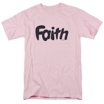 Valiant Faith Logo Mens T Shirt Pink Retro Pop Classics