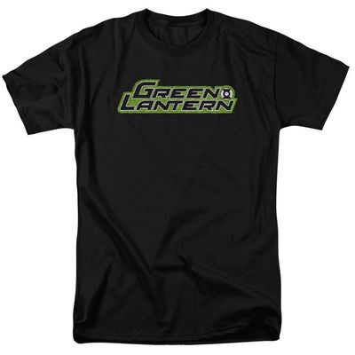 Green Lantern Scribble Title Mens T Shirt Black Retro Pop Classics
