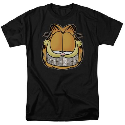 Garfield Nice Grill Mens T Shirt Black Retro Pop Classics