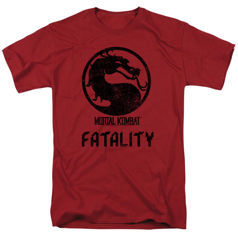 Mortal Kombat Klassic Fatality Mens T Shirt Cardinal Retro Pop Classics