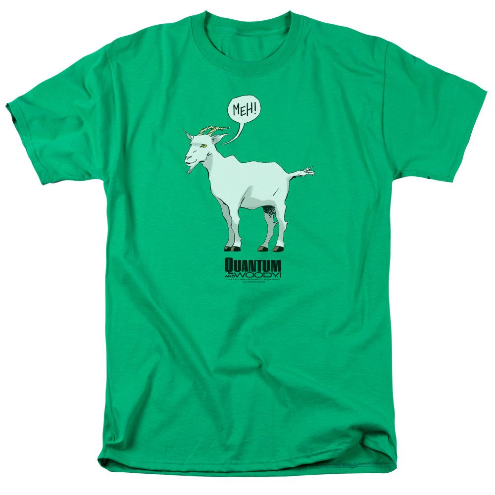 Quantum And Woody Meh Mens T Shirt Kelly Green Retro Pop Classics
