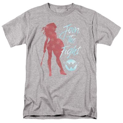 Wonder Woman Movie Freedom Fight Mens T Shirt Athletic Heather Retro Pop Classics