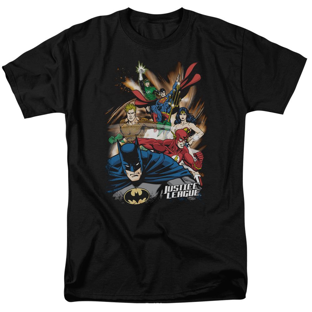 Wonder Woman Starburst Mens T Shirt Black Retro Pop Classics