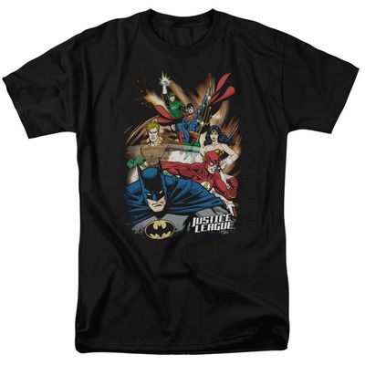 Wonder Woman Starburst Mens T Shirt Black Retro Pop Classics