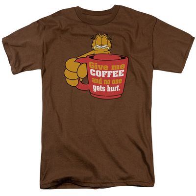 Garfield Give Me Coffee Mens T Shirt Coffee Retro Pop Classics