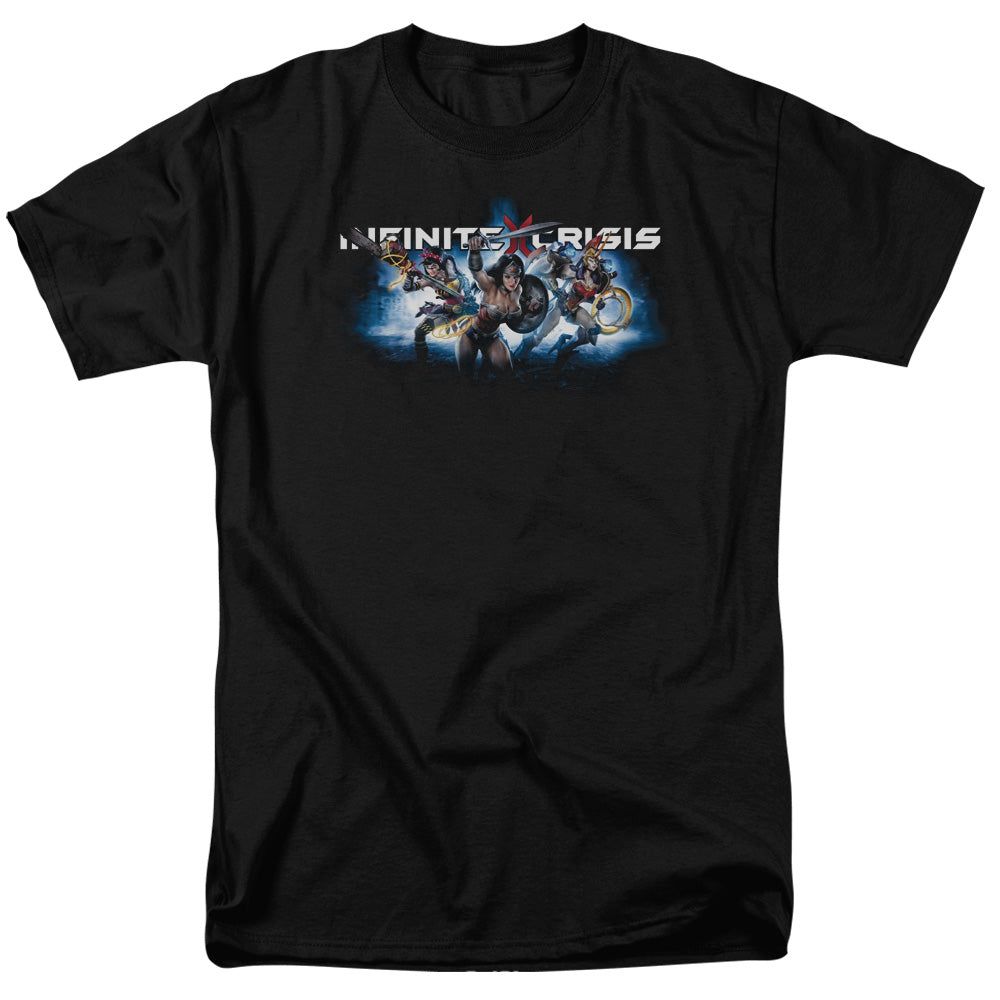 Infinite Crisis Ic Blue Mens T Shirt Black Retro Pop Classics