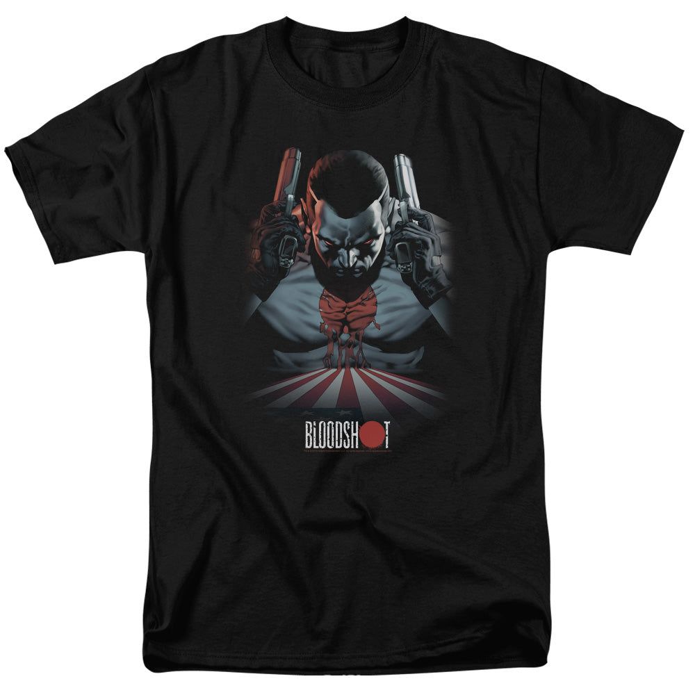 Bloodshot Blood Lines Mens T Shirt Black Retro Pop Classics