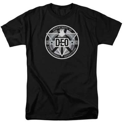 Supergirl Deo Mens T Shirt Black Retro Pop Classics