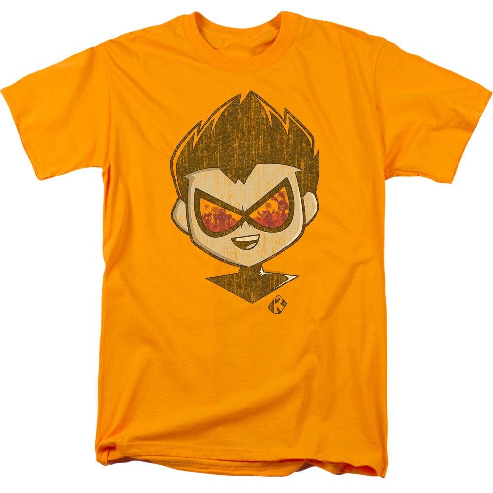 Teen Titans Go To The Movies Beachy Robin Mens T Shirt Gold Retro Pop Classics