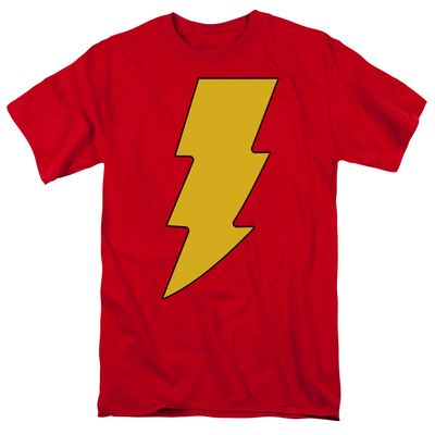 Dc Shazam Logo Mens T Shirt Red Retro Pop Classics