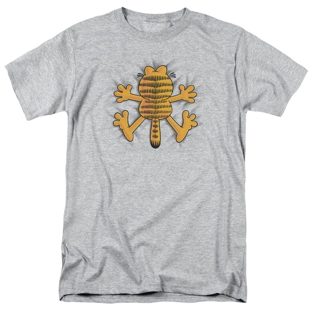 Garfield Ow Mens T Shirt Athletic Heather Retro Pop Classics