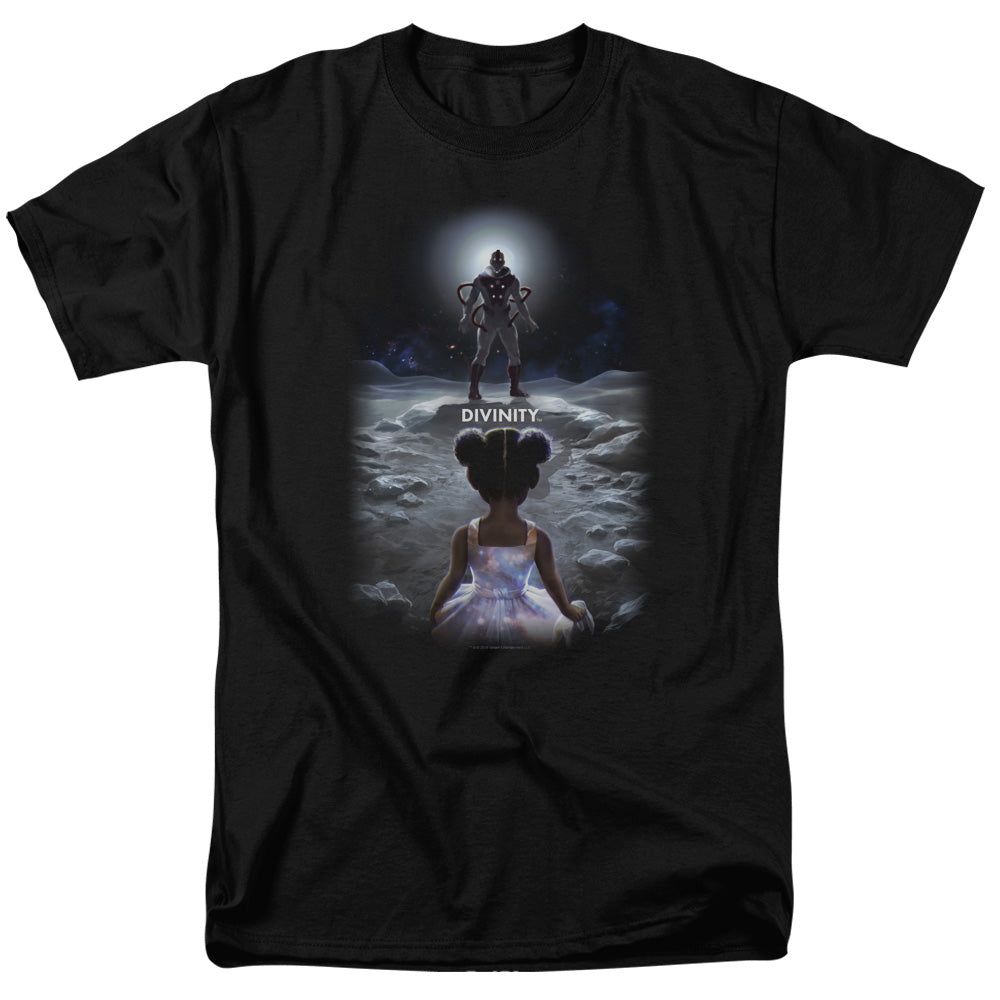 Valiant Divinity Child Mens T Shirt Black Retro Pop Classics