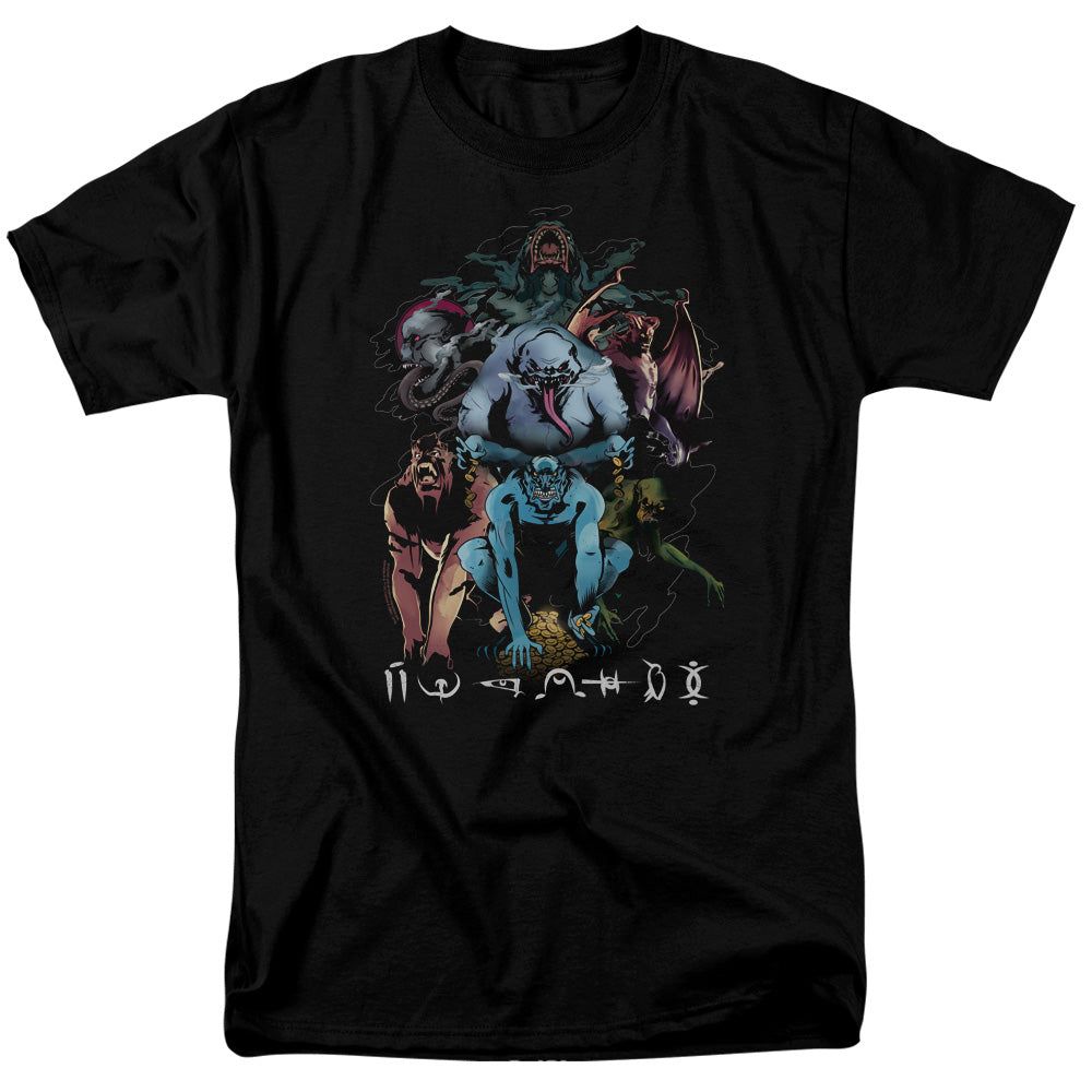 Shazam Movie Sins Mens T Shirt Black Retro Pop Classics