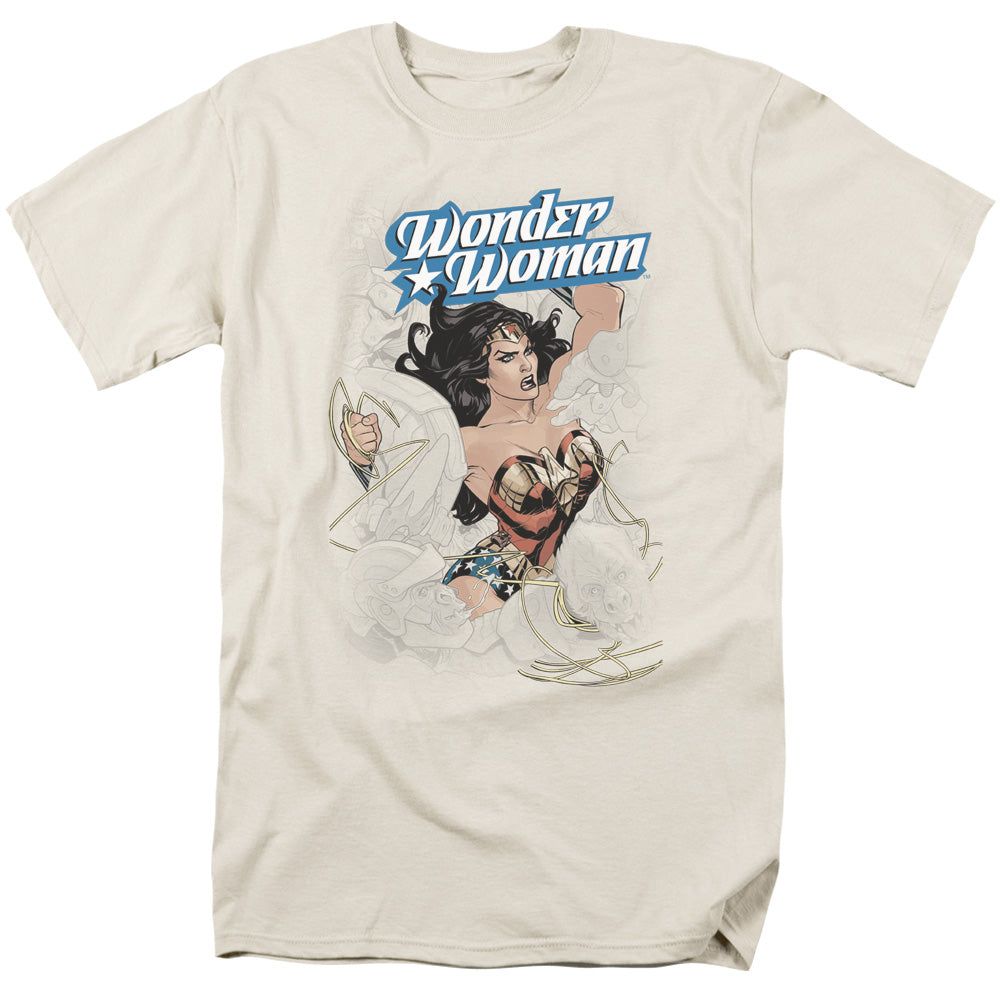 Wonder Woman #14 Cover Mens T Shirt Cream Retro Pop Classics