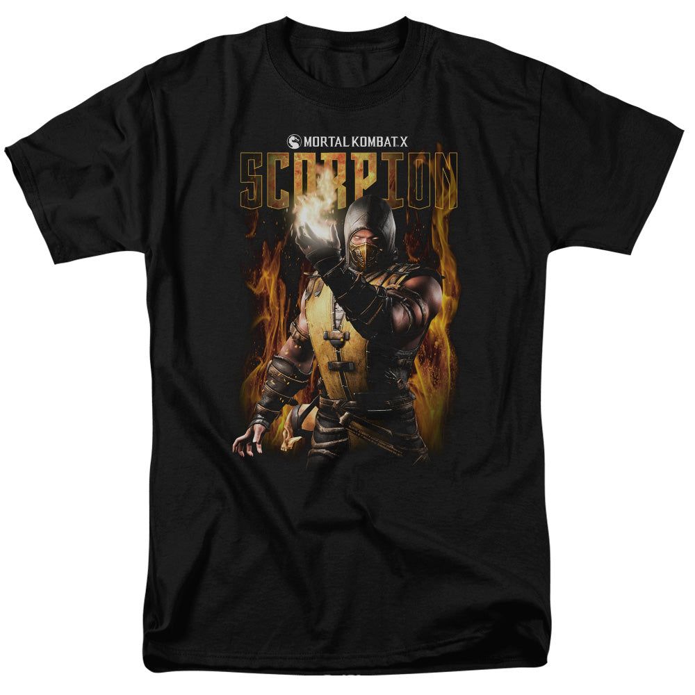 Mortal Kombat Scorpion Mens T Shirt Black Retro Pop Classics