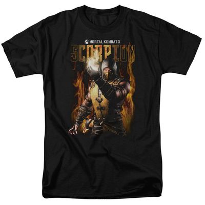 Mortal Kombat Scorpion Mens T Shirt Black Retro Pop Classics