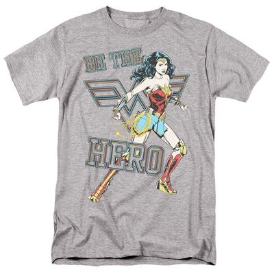 Wonder Woman 84 Be The Hero Mens T Shirt Athletic Heather Retro Pop Classics