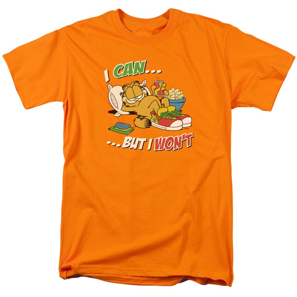 Garfield I Can... Mens T Shirt Orange Retro Pop Classics