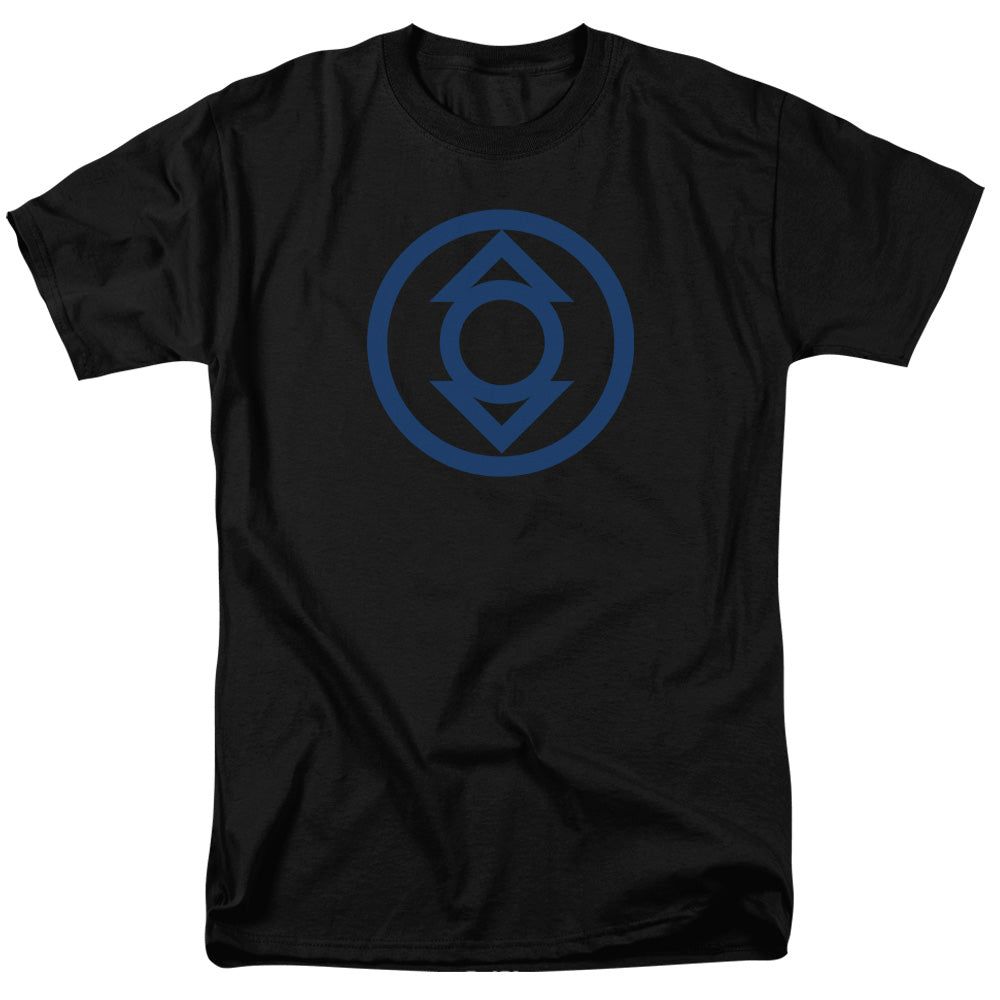 Green Lantern Blue Emblem Mens T Shirt Black Retro Pop Classics