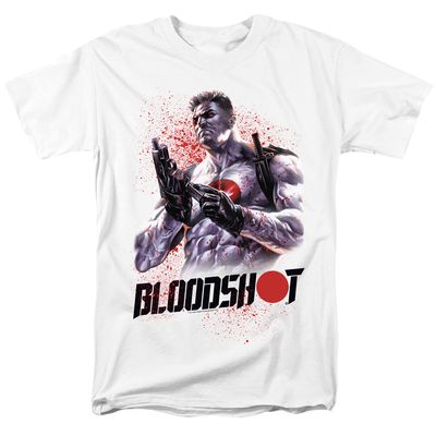 Bloodshot Reload Mens T Shirt White Retro Pop Classics