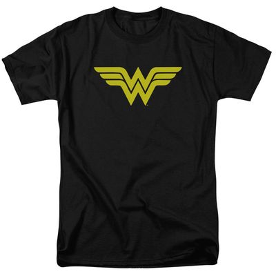 Dc Wonder Woman Logo Mens T Shirt Black Retro Pop Classics