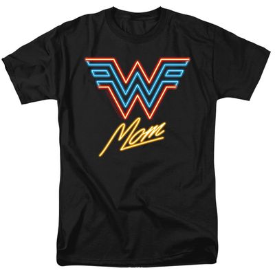Wonder Woman 84 Wonder Mom Neon Mens T Shirt Black Retro Pop Classics