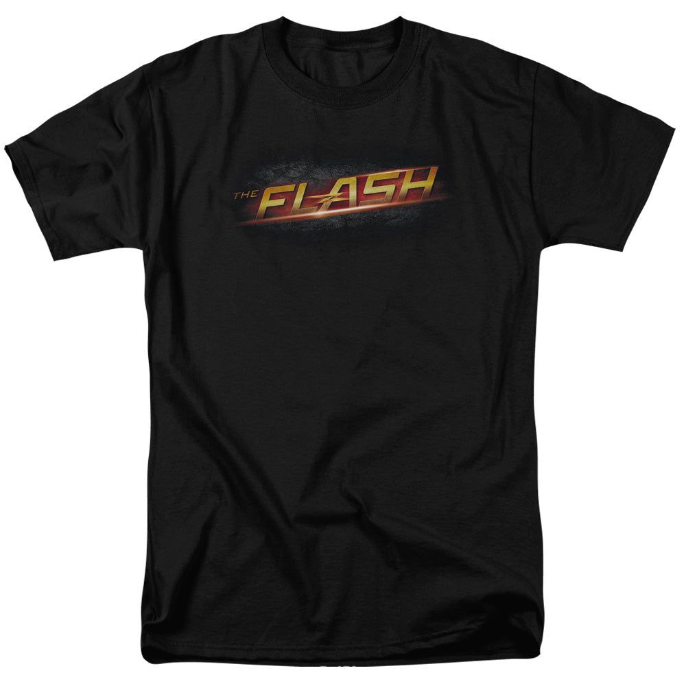 The Flash Logo Mens T Shirt Black Retro Pop Classics