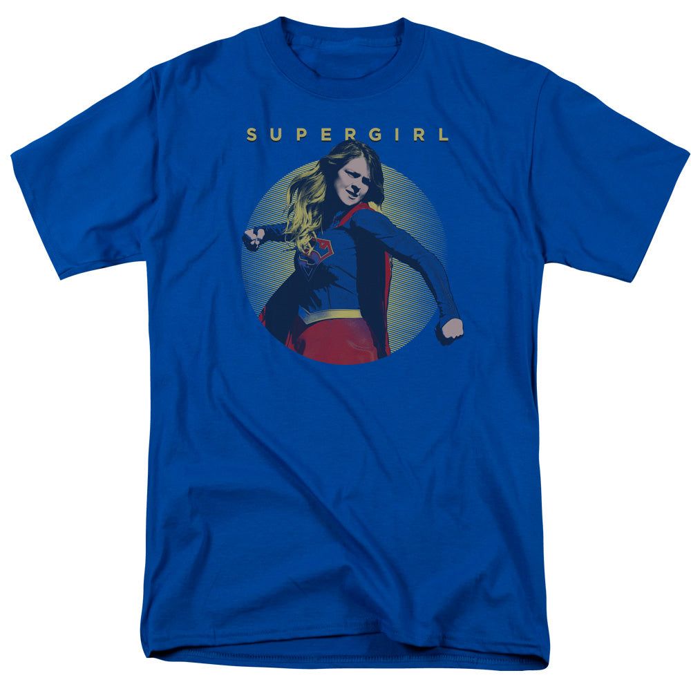 Supergirl Classic Hero Mens T Shirt Royal Blue Retro Pop Classics
