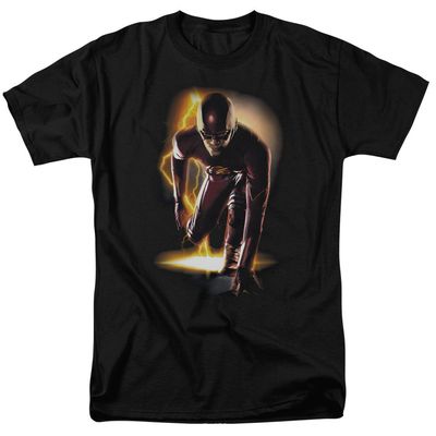 The Flash Ready Mens T Shirt Black Retro Pop Classics