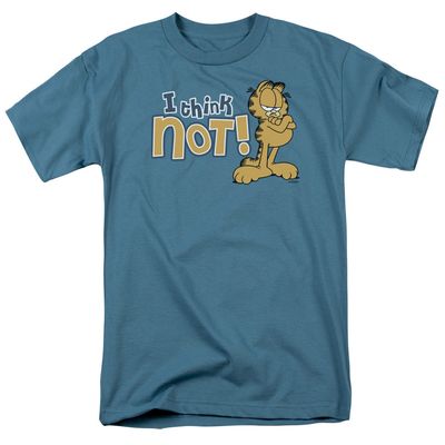 Garfield I Think Not Mens T Shirt Slate Retro Pop Classics