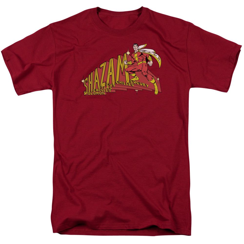 Dc Shazam Shazam Mens T Shirt Cardinal Retro Pop Classics