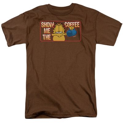 Garfield Show Me the Coffee Mens T Shirt Coffee Retro Pop Classics