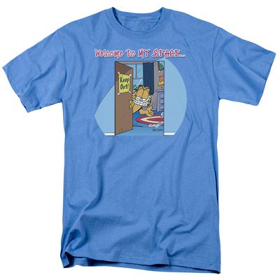 Garfield Welcome to Myspace Mens T Shirt Carolina Blue Retro Pop Classics