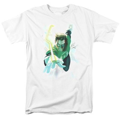 Green Lantern Clouds Mens T Shirt White Retro Pop Classics