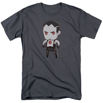 Bloodshot Chibi Mens T Shirt Charcoal Retro Pop Classics