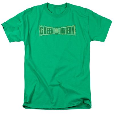 Green Lantern Flame Logo Mens T Shirt Kelly Green Retro Pop Classics