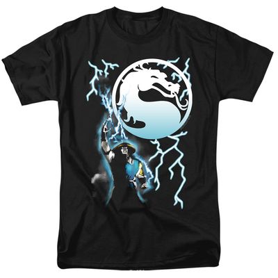Mortal Kombat Klassic Raiden Mens T Shirt Black Retro Pop Classics