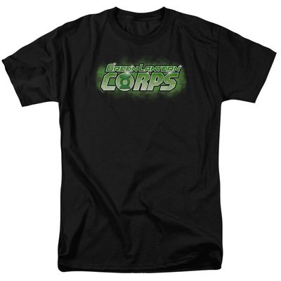 Green Lantern Gl Corps Title Mens T Shirt Black Retro Pop Classics