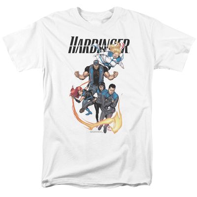 Harbinger Vertical Team Mens T Shirt White Retro Pop Classics