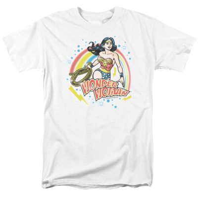 Wonder Woman Wonder Airbrush Mens T Shirt White Retro Pop Classics