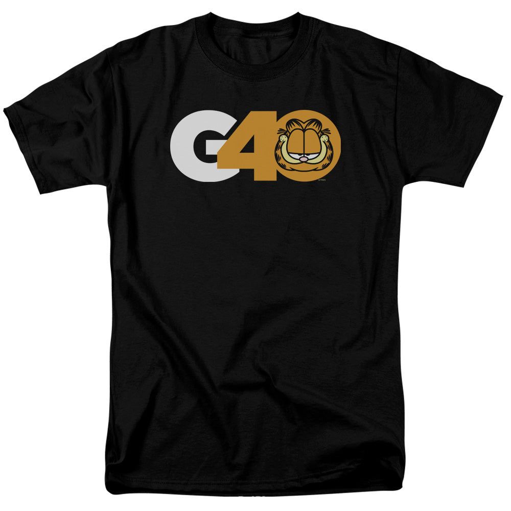 Garfield G40 Mens T Shirt Black Retro Pop Classics