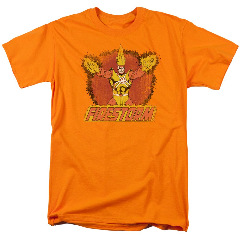 Dc Ring Of Firestorm Mens T Shirt Orange Retro Pop Classics