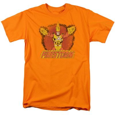 Dc Ring Of Firestorm Mens T Shirt Orange Retro Pop Classics