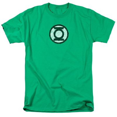 Green Lantern Scribble Lantern Logo Mens T Shirt Kelly Green Retro Pop Classics