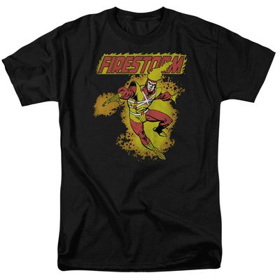 Dc Firestorm Mens T Shirt Black Retro Pop Classics