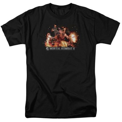 Mortal Kombat X Scorpio Flames Mens T Shirt Black Retro Pop Classics