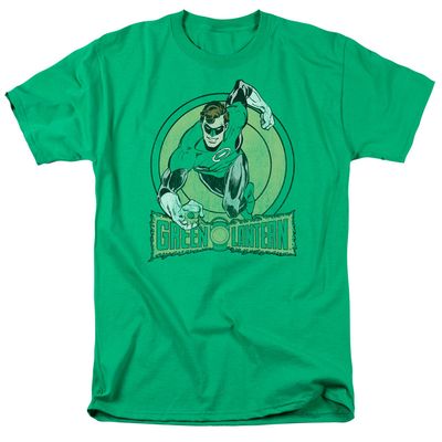 DC Comics Green Lantern Mens T Shirt Kelly Green Retro Pop Classics